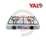 Cocina doméstica pintada dos hornillas marca Surge.