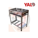 Cocina industrial pie dos hornillas marca Surge.