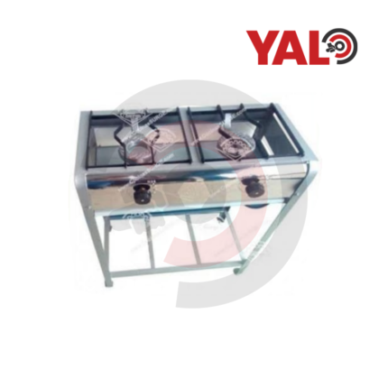 Cocina industrial pie dos hornillas marca Surge.