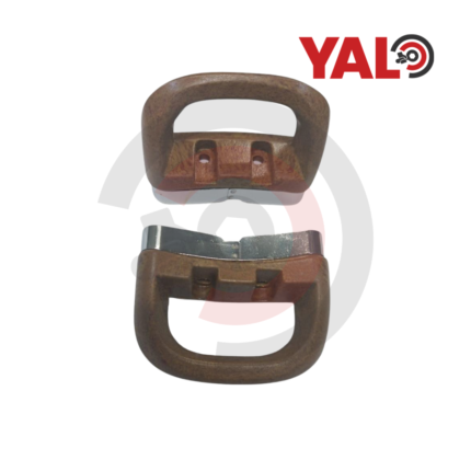 Par de asas 2 huecos marrón GRANDE.