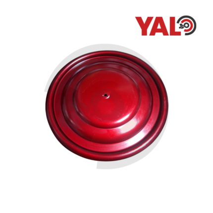 Tapa de aluminio rojo horno.