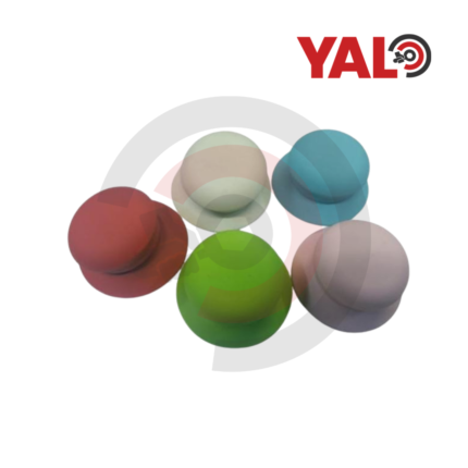 Perillas para tapa de vidrio. Siliconada, en colores.